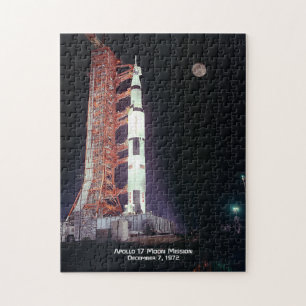 Puzzle Poster de mission Apollo 17 Moon