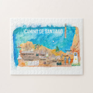 Puzzle Poster de voyage Camino Santiago St Jacques James
