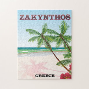 Puzzle poster de voyage de Zakynthos Grèce