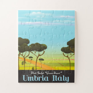 Puzzle poster de voyage en Ombrie Italie