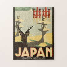 Poster de voyage japonais vintage