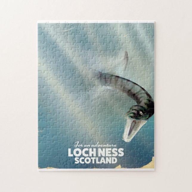 Puzzle Poster de voyage monstre Loch Ness Scotland (Vertical)