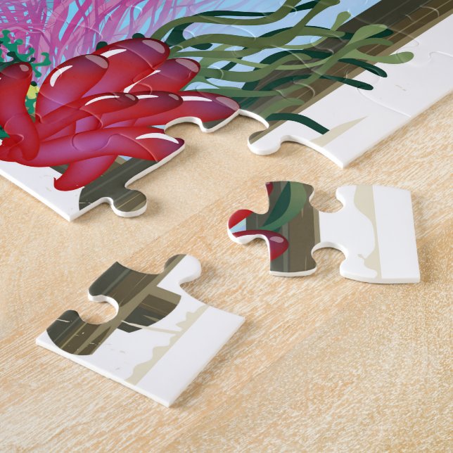 Puzzle Poster de voyage Otaru Japan Squid (Côté)