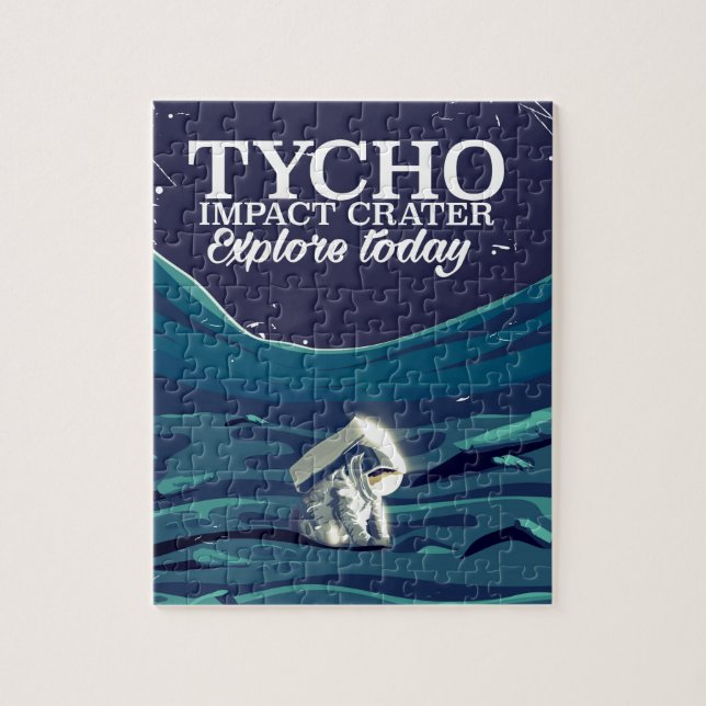 Puzzle Poster de voyage Tycho Impact cratère (Vertical)