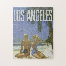 Poster de voyage vintage Los Angeles