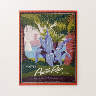 Puzzle Poster de voyage Vintage Porto Rico