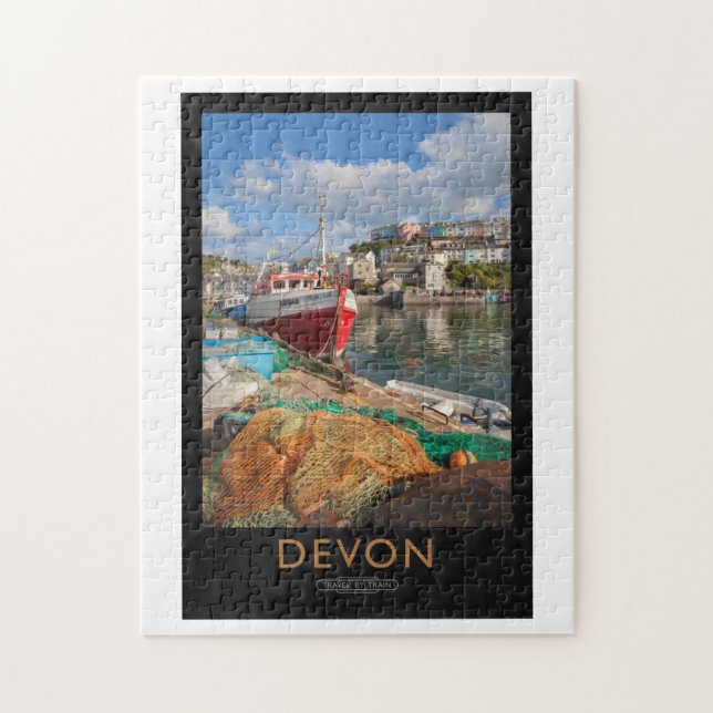 Puzzle Poster Devon Railway (Vertical)