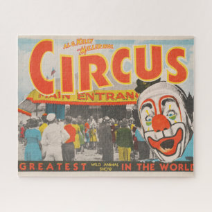 Puzzle Poster Du Cirque Des Gens Entrant Dans Le Grand Ha