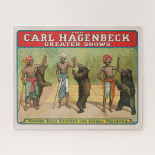 Puzzle Poster du cirque vintage Carl Hagenbeck