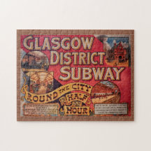 Poster du métro Vintage Glasgow City