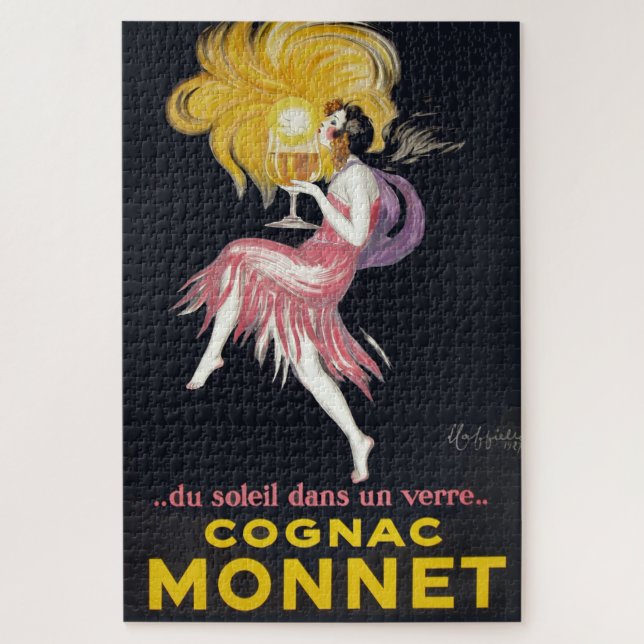 Puzzle Poster du Monnet du Cognac Vintage (Vertical)