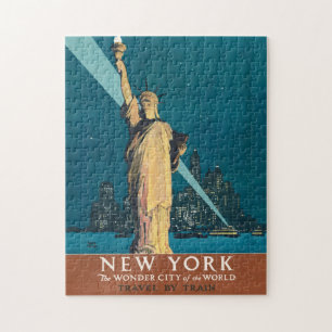 Puzzle Poster du Vintage voyage de New York Fourre-tout