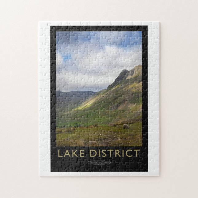 Puzzle Poster ferroviaire du district de Lake (Vertical)