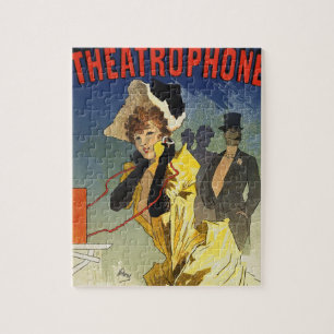 Puzzle Poster publicitaire du théâtre vintage Peinture ar