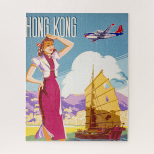 Puzzle Poster publicitaire vintage Northwest Airlines