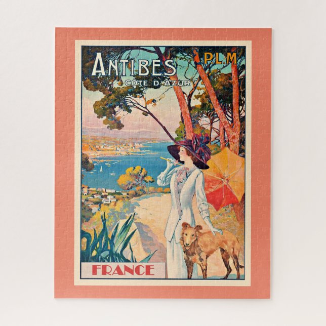 Puzzle Poster vintage Antibes France (Vertical)