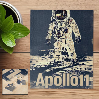 Puzzle Poster vintage Apollo 11