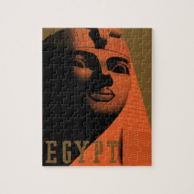 Puzzle Poster Vintage voyage avec Sphinx, Egypte, Afrique (Vertical)