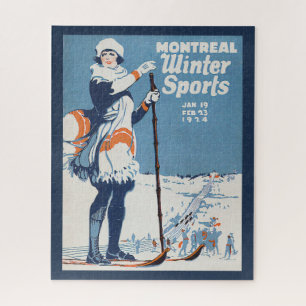 Puzzle Poster Vintage voyage de Montréal Canada