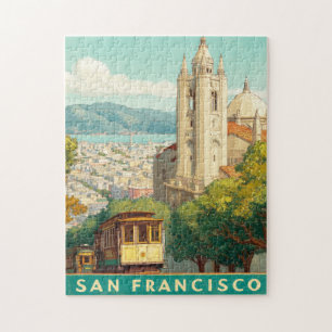 Puzzle Poster Vintage voyage de San Francisco