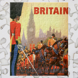 Puzzle Poster Vintage voyage, Garde royale britannique