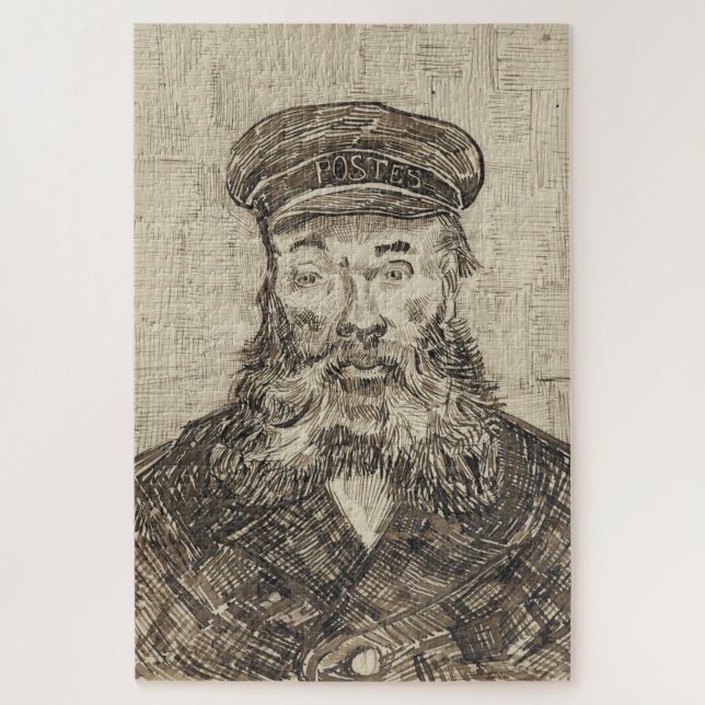 Puzzle Postman Joseph Roulin (Sepia Sketch) (par van Gogh (Vertical)
