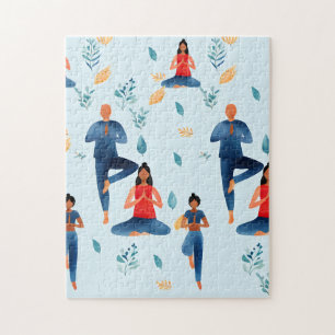 Puzzle Postures de yoga, Méditation, Art Nouvel Âge