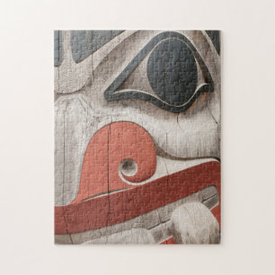 Puzzle Poteaux totémiques au Musée du centre du patrimoin