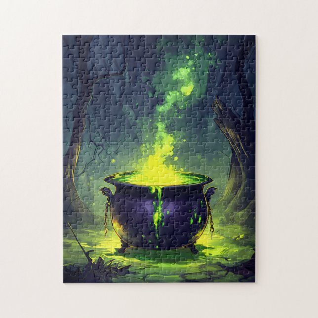 Puzzle Potion magique éclatante Cauldron Halloween (Vertical)