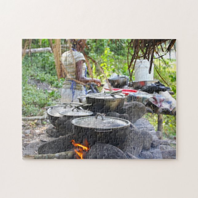 Puzzle Pots de feu Jamaica Beach. (Horizontal)