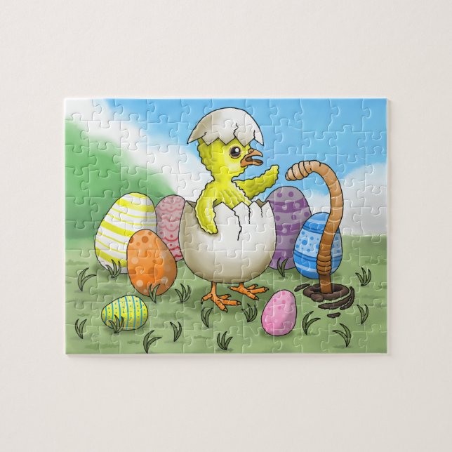 Puzzle Poule de Pâques (Horizontal)