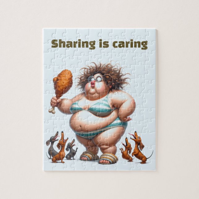 Puzzle Poulet de la dame gras (Vertical)