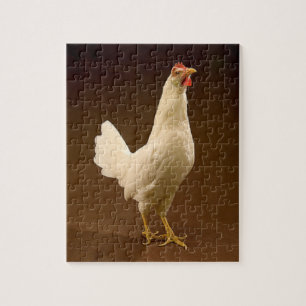 Puzzle Poulet de leghorn blanche