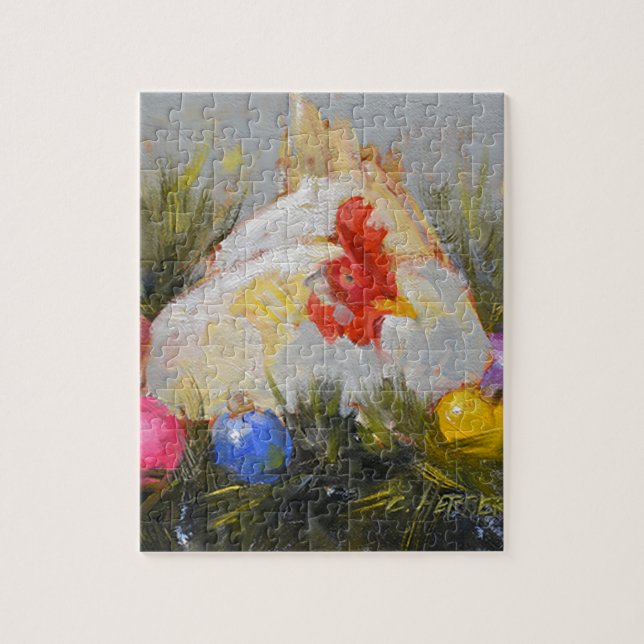 Puzzle Poulet de Noël (Vertical)