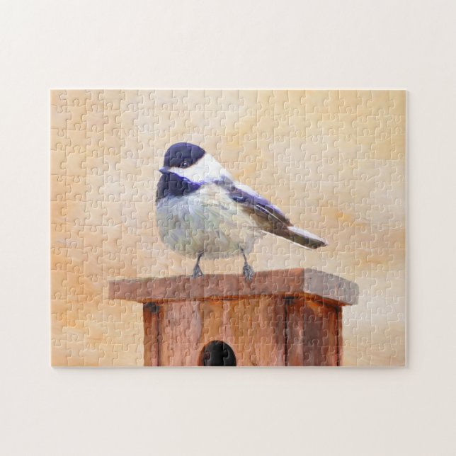 Puzzle Poulet sur la peinture d'oiseaux Art original (Horizontal)