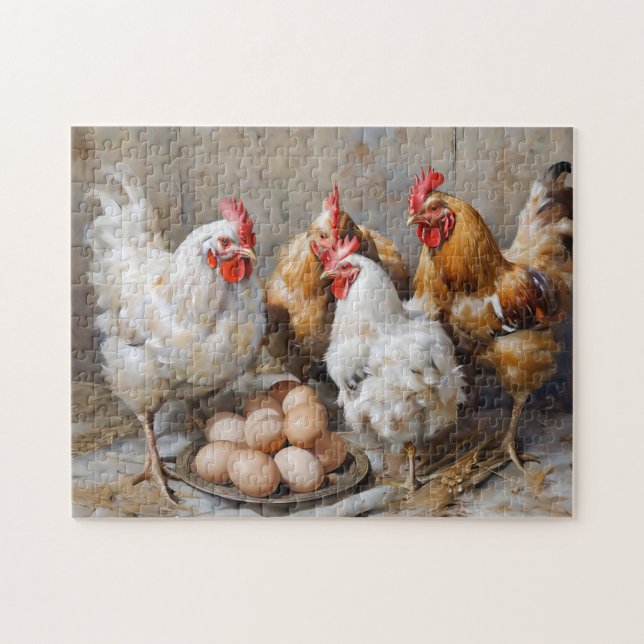 Puzzle Poulets et oeufs (Horizontal)
