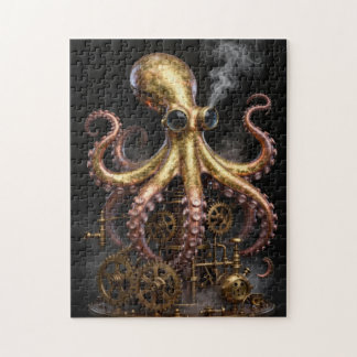 Puzzle Poulpe mécanique Steampunk sur l'art des engrenage