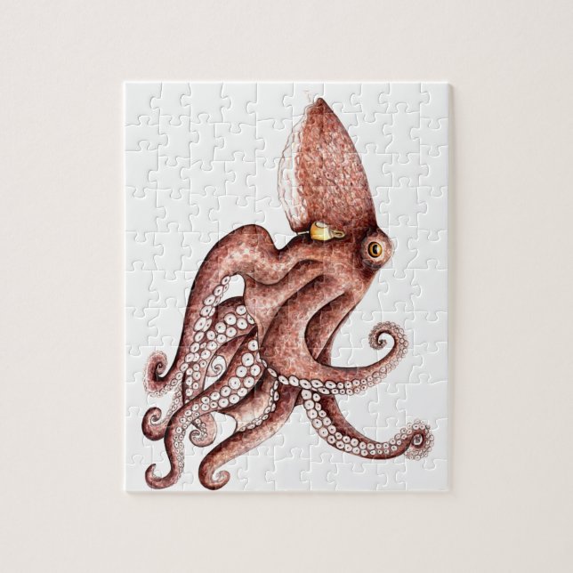 Puzzle Poulpe - Octopus vulgaris (Vertical)