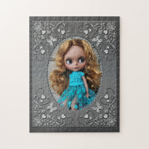Puzzle Poupée, photo de poupée, cadeau, salutation, Blyth