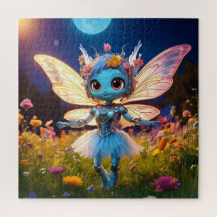 Puzzle Poupée robot danseuse de ballet dans les fleurs sa