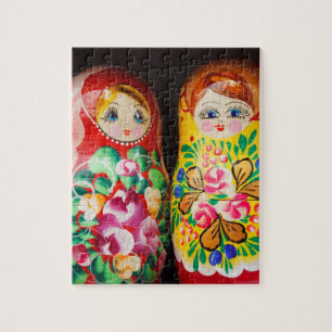 Puzzle Poupées colorées Matryoshka