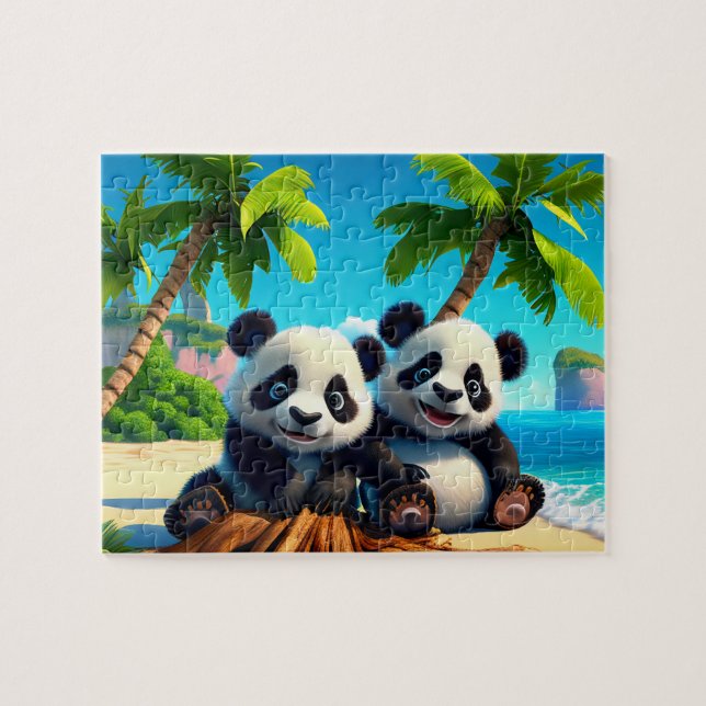 Puzzle pour bébés enfants - Tropical (Horizontal)