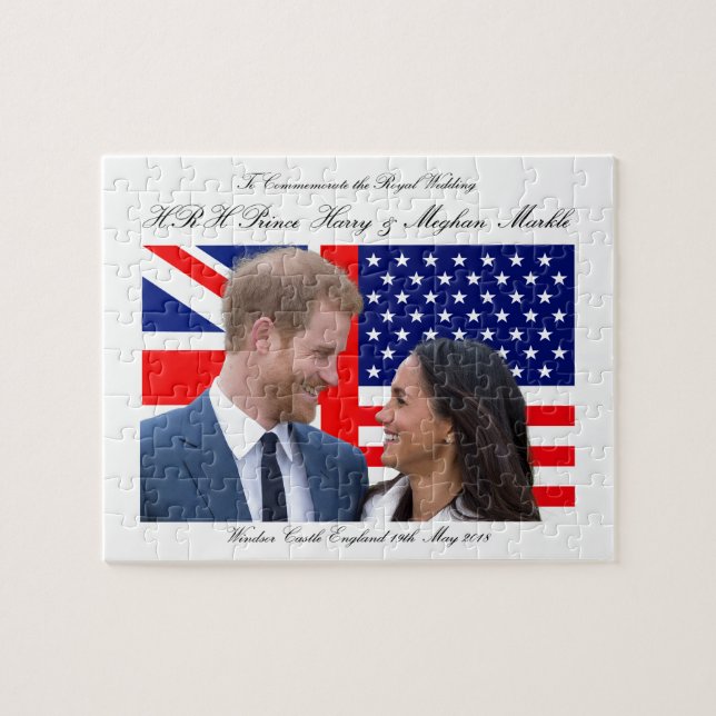 Puzzle Pour commémorer le Harry et le Meghan les épousant (Horizontal)