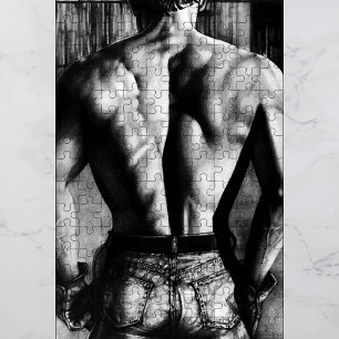 Puzzle Pour Hommes 11x14 Homme Bodybuilder Boîte C