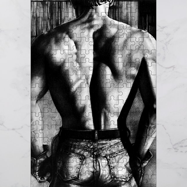 Puzzle Pour Hommes 11x14 Homme Bodybuilder Boîte C (Choose a size and difficulty level for the puzzle (number of pieces) according to your preference.)