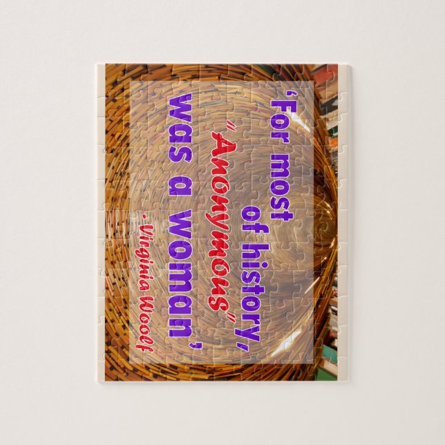 Puzzle Pour la majeure partie d'histoire, anonyme était (Vertical)