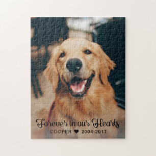 Puzzle Pour toujours dans nos coeurs Pet Memorial Keepsak