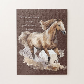 Puzzle Pour voler sans ailes il suffit de faire un cheval