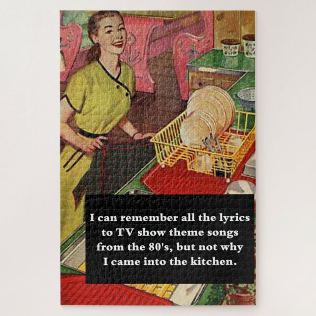 Puzzle Pourquoi Est-Ce Que Je Suis Venu Dans La Cuisine V (Vertical)