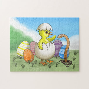 Puzzle Poussin de Pâques éclos